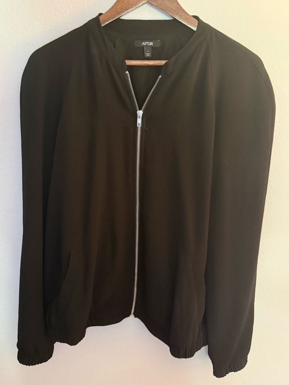 Apt. 9 Black Zip Jacket